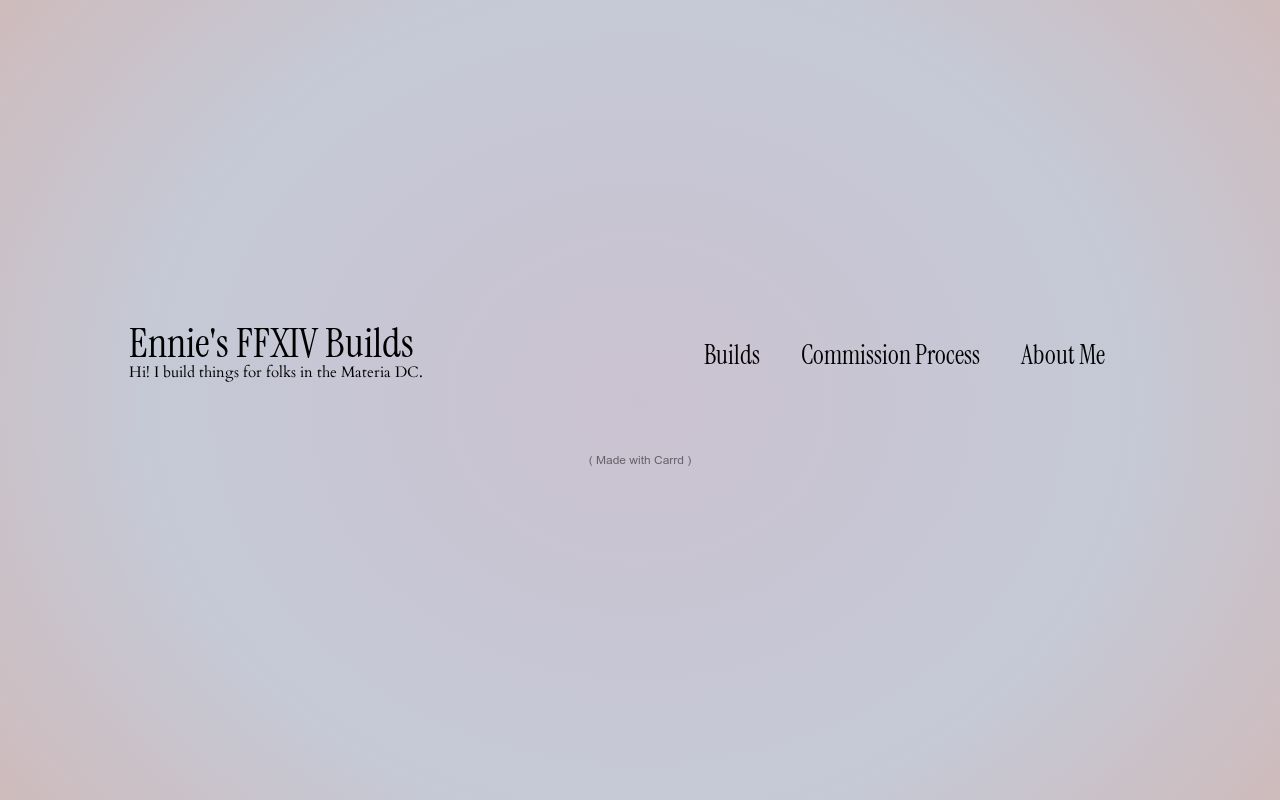 Ennie's FFXIV Builds